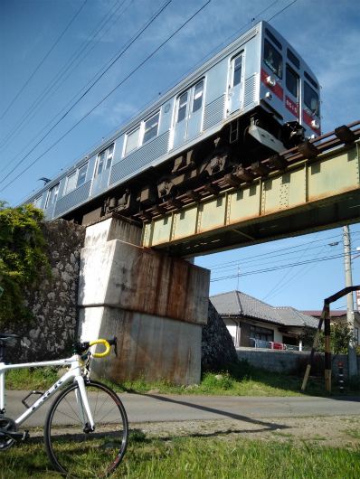 長野電鉄をしたから見る