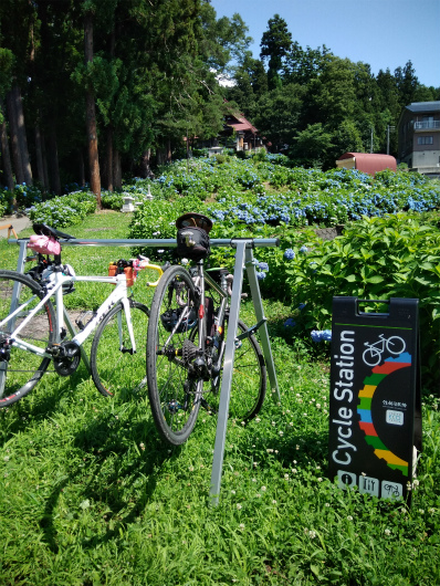 飯山高源院サイクルスタンド