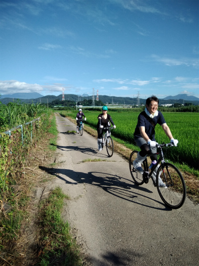 クロスバイクで移動