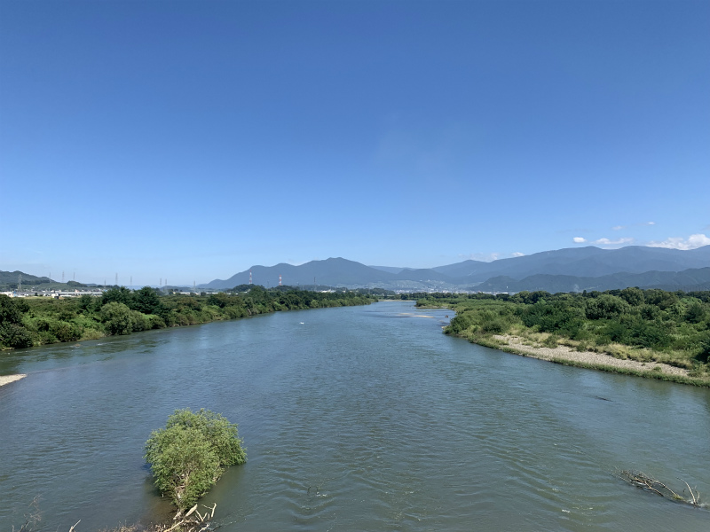 小布施橋から千曲川