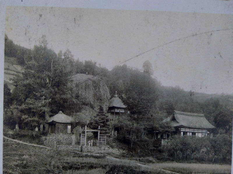 長楽寺看板の昔の写真