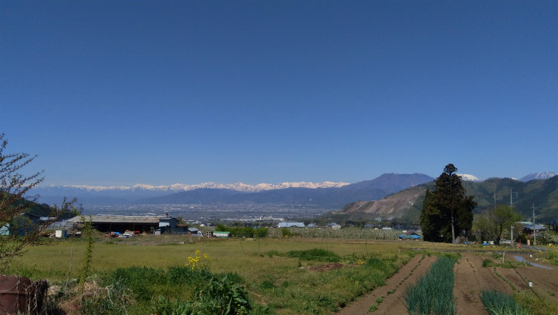 高山村二つ石絶景