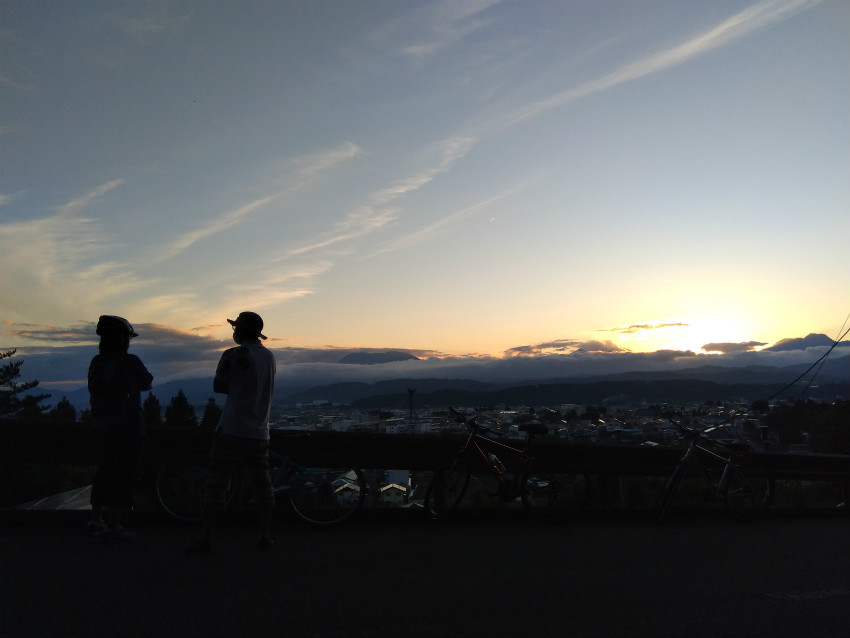 中野市東山夕焼け