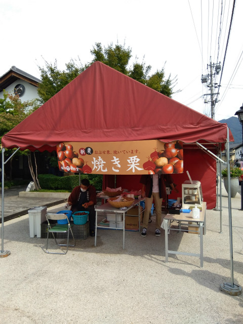 焼き栗屋台