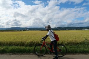 小布施秋のサイクリング