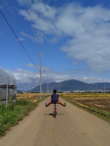 小布施のデカたんぼ（延徳田んぼ）で気分すっきり