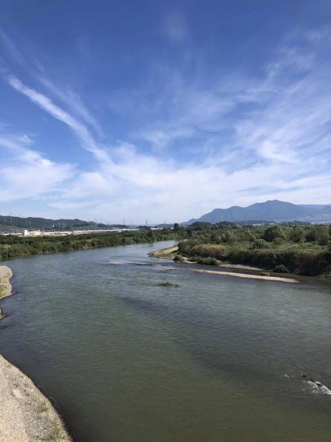 小布施橋から千曲川風景