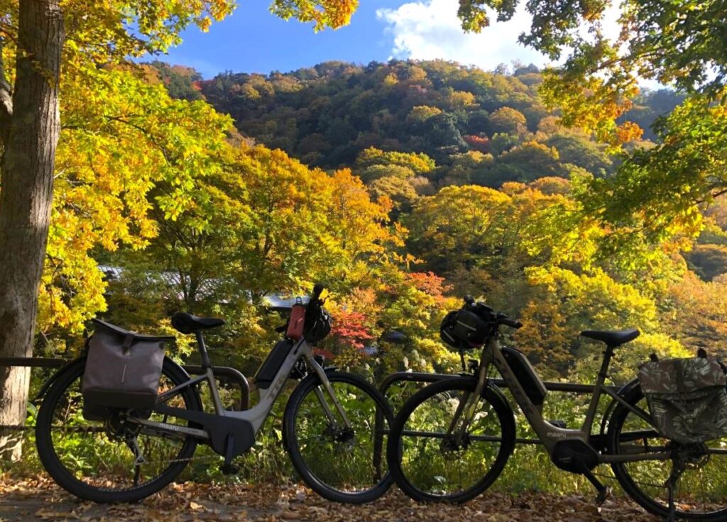 高山村七味温泉Eバイクサイクリング