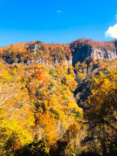 須坂米子大瀑布サイクリング　絶景