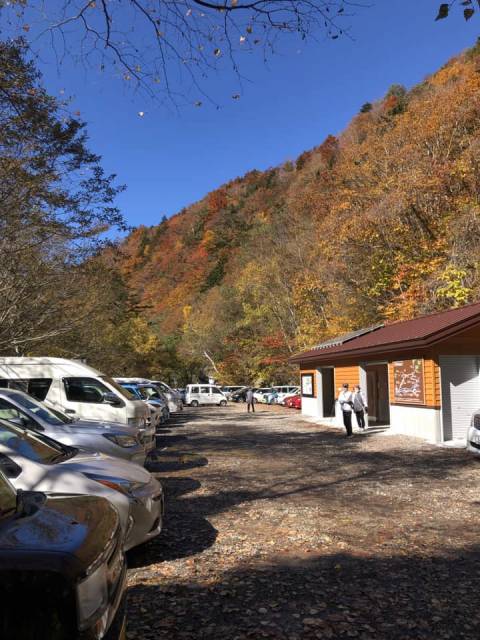 須坂米子大瀑布サイクリング　駐車場