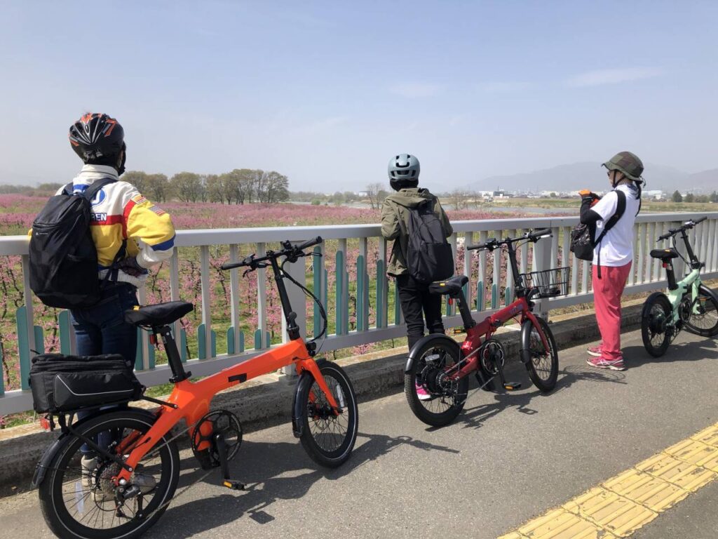 須坂お花見Eバイクツアー2024　 村山桃畑