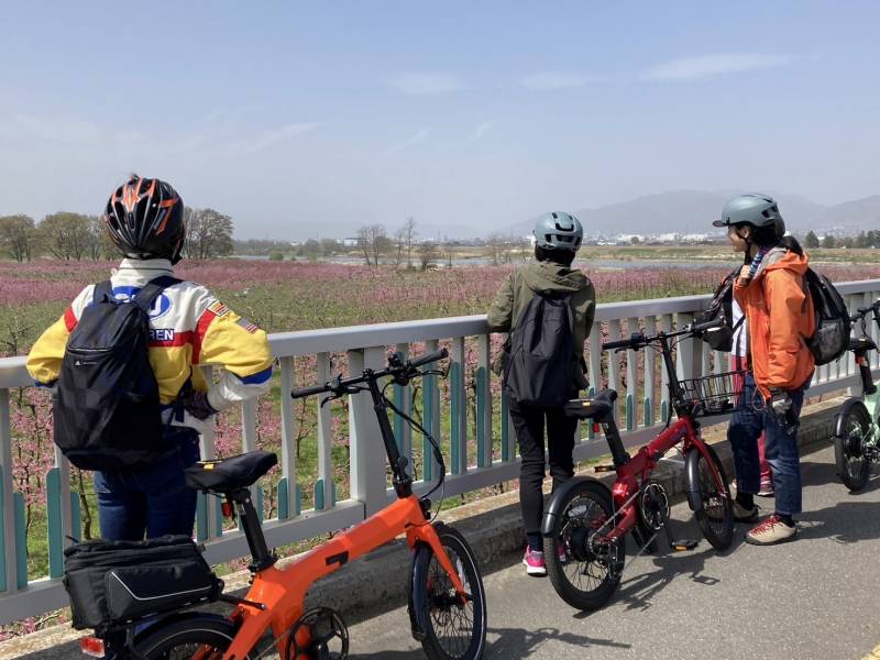 須坂お花見Eバイクツアー2024　 村山桃畑