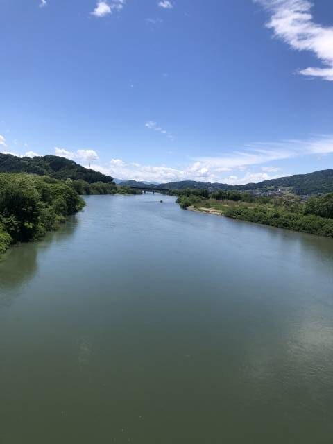 飯山輪行サイクリング　千曲川サイクリングロード