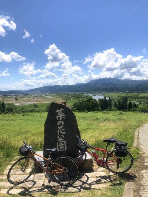 飯山輪行サイクリング　菜の花公園