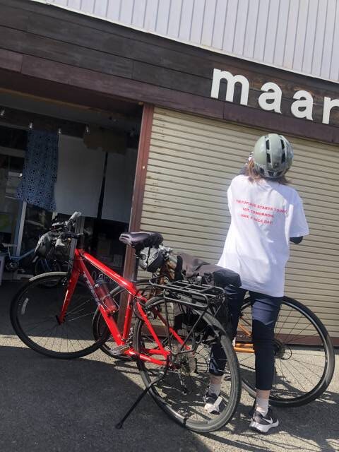 飯山輪行サイクリング　maaru到着