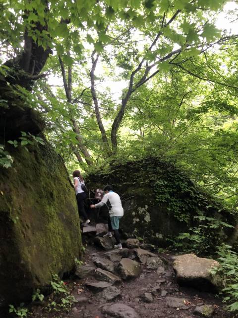 聖地信濃町サイクリングツアー　苗名滝