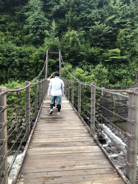 聖地信濃町サイクリングツアー　苗名滝