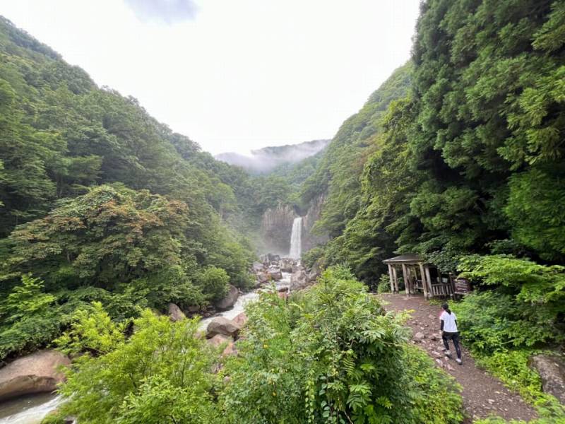 聖地信濃町サイクリングツアー　苗名滝