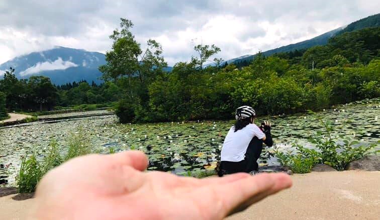 聖地信濃町サイクリングツアー　いもり池