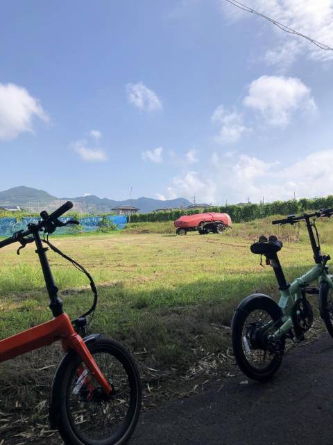 長電サイクルトレイン　須坂高山小布施巡り