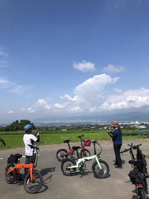 長電サイクルトレイン　須坂高山小布施巡り