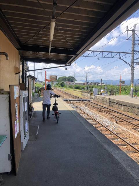 長電サイクルトレイン　須坂高山小布施巡り