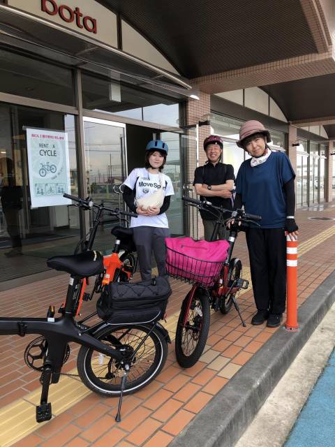 長電サイクルトレイン　須坂高山小布施巡り