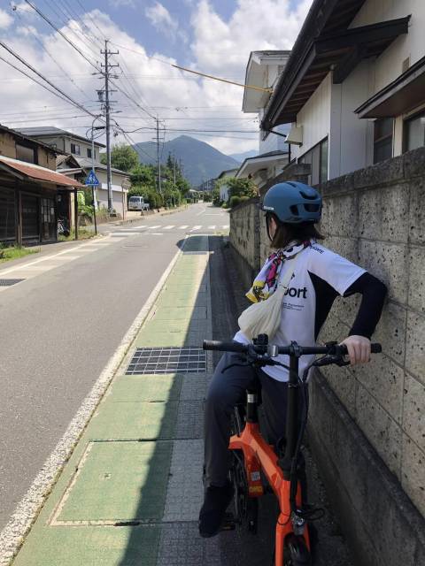 長電サイクルトレイン　須坂高山小布施巡り