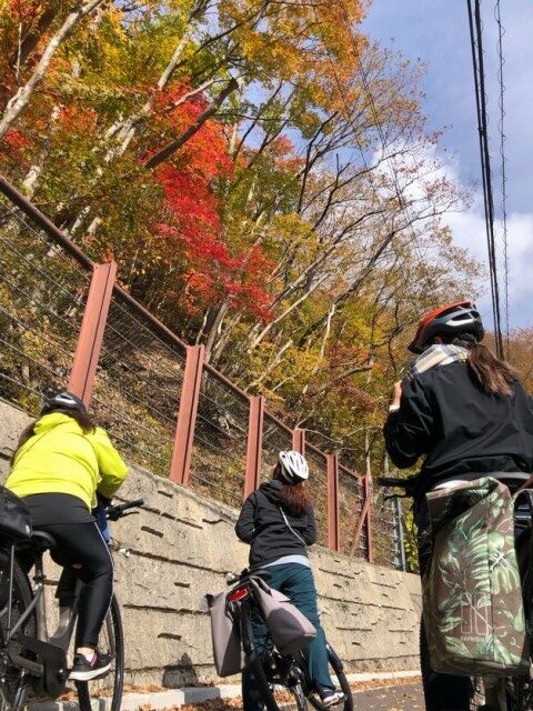 高山村紅葉めぐりイーバイクツアー