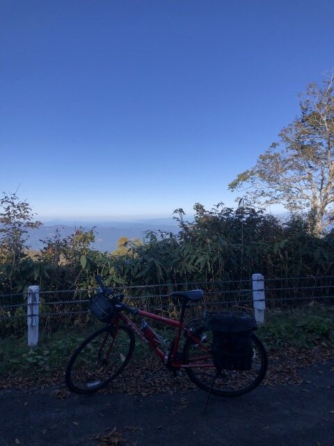 カヤノ平サイクリング　午後は寒い