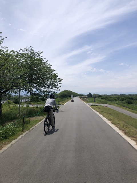 小布施千曲川堤防サイクリングロード