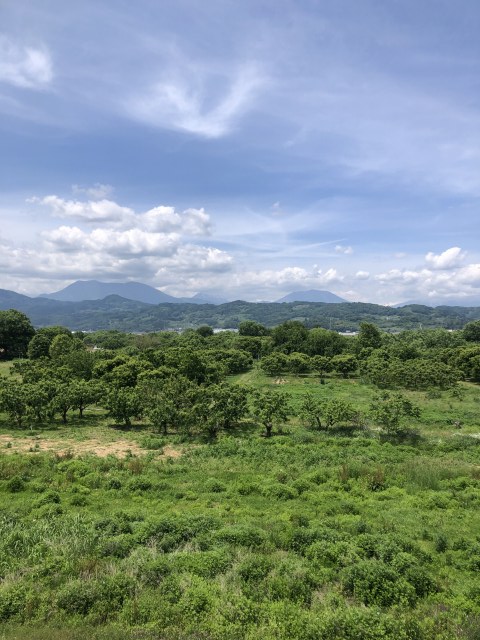 小布施から眺める飯綱黒姫