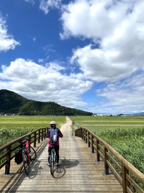 長野小布施の田園サイクリング