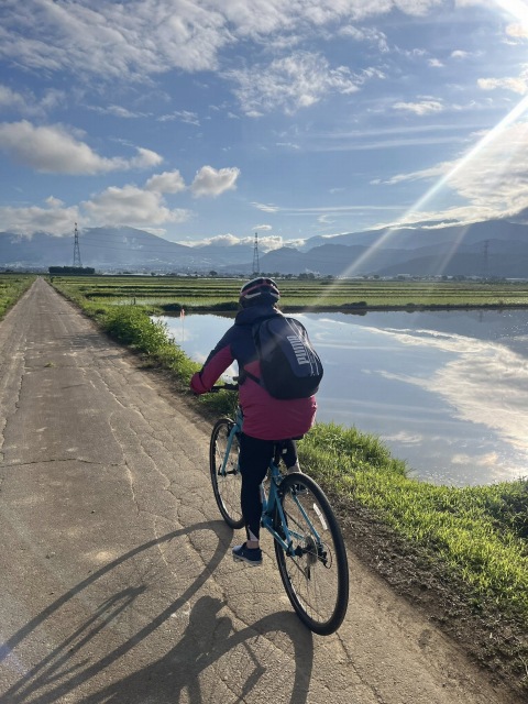 長野小布施の田園サイクリング