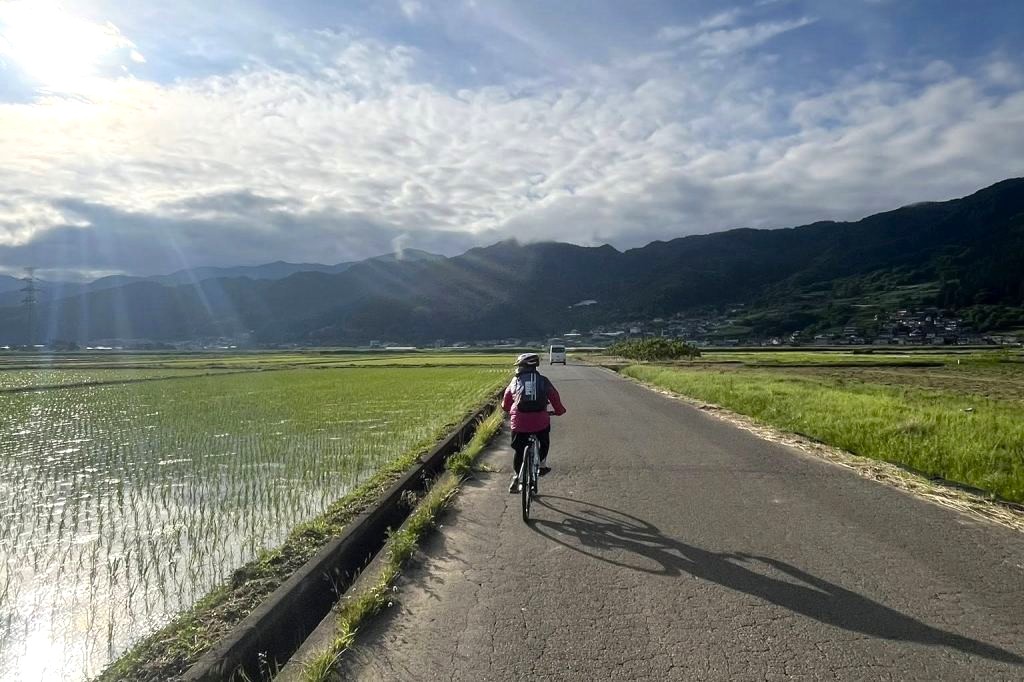 長野小布施の田園サイクリング