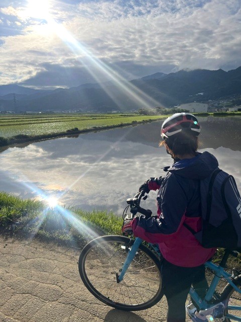 長野小布施の田園サイクリング