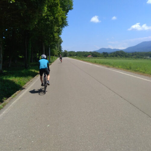 聖地認定。信濃町でロードバイク