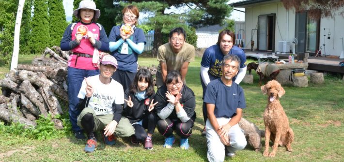 小布施の農家さんちで朝食をライド
