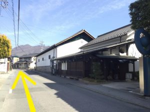 小布施駅からmaaruへの行き方　松葉屋本店