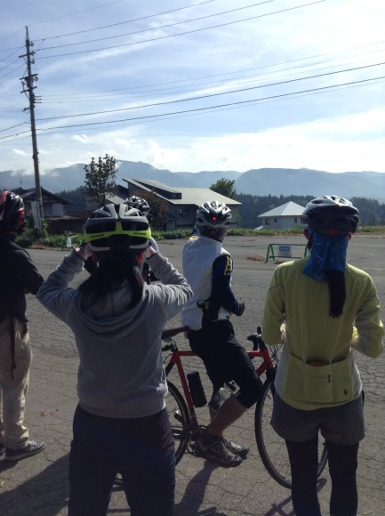 飯山巨木を巡るサイクリング　山田神社前からの景色