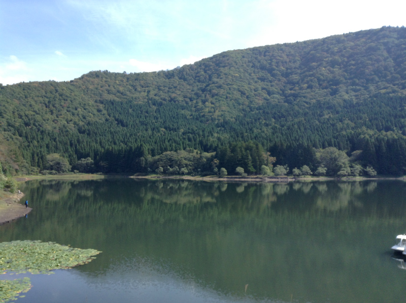 飯山巨木を巡るサイクリング　北竜湖