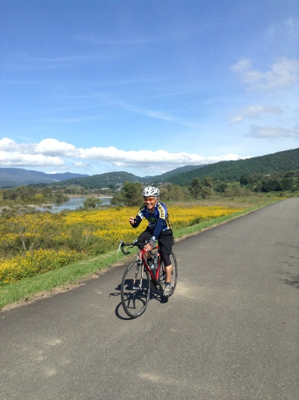 飯山巨木を巡るサイクリング　サイクリングロード