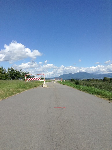 千曲川堤防豊野