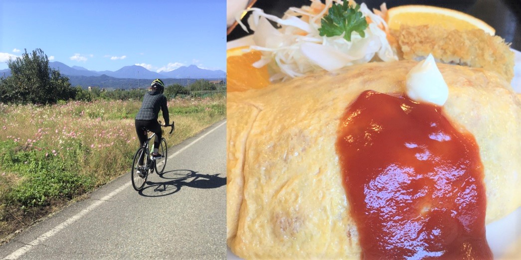 食べるぞ 須坂大盛りオムライス スイーツサイクリング 2 5時間 Maaru 長野小布施スポーツ自転車レンタル カフェ