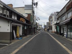 須坂へサイクリング　銀座通り