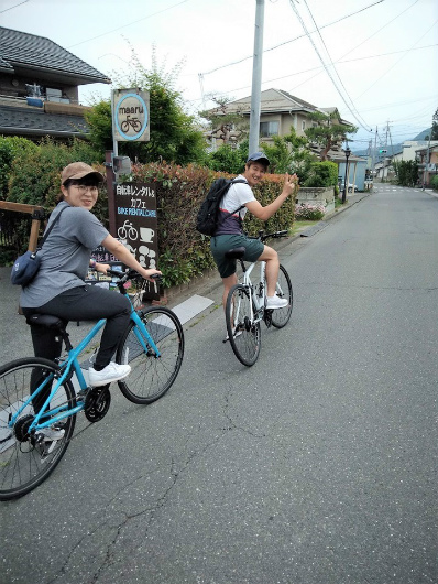 湯田中自転車デートmaaru出発