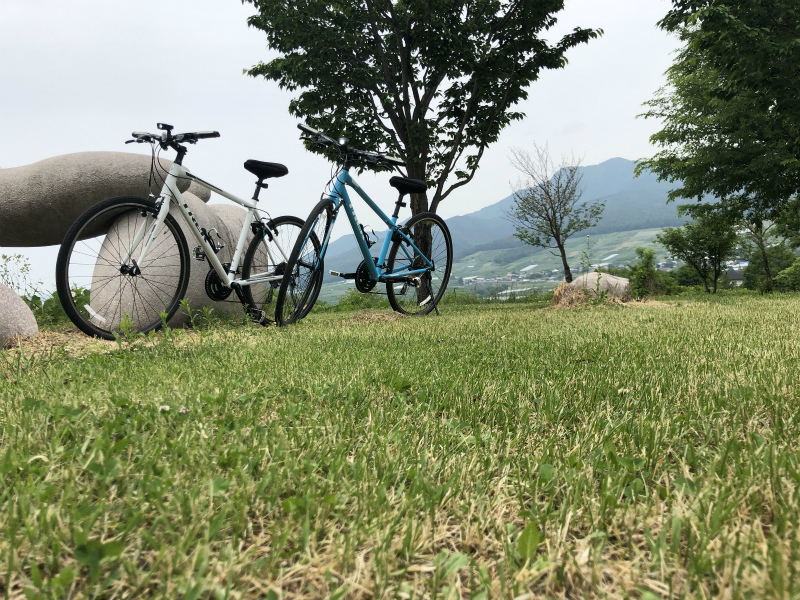 夜間瀬川河川公園オブジェ